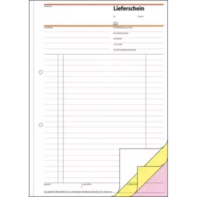 Sigel SD016 Leveringsbonboek met ontvangstbewijs, A4, 3 x 40 pagina's