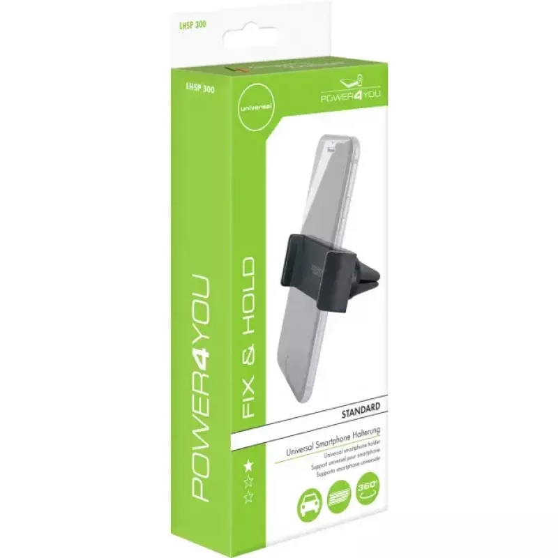 Passieve houder Schwaiger LHSP300 513 mobiele telefoon/smartphone zwart