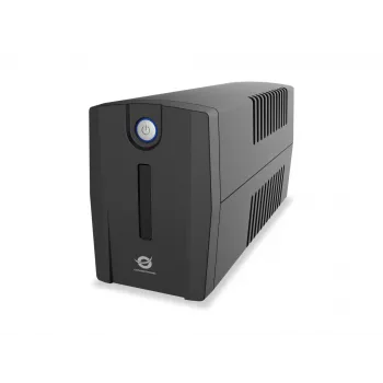 Conceptronic ZEUS02G 850VA 480W UPS, 2 UK-stopcontacten, HID-USB, RJ45 in/uit, AVR