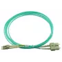 BlueOptics LC-SC multimode OM3 duplex glasvezel patchkabel, LC-UPC/SC-UPC, 3 m, beige (compatibel met Corning 055702T512000003M)