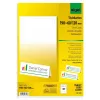 Sigel DP049 tafelkaarten, 190 x 60 mm, 185 g/m², hoogwit, 40 stuks (20 vel x 2)