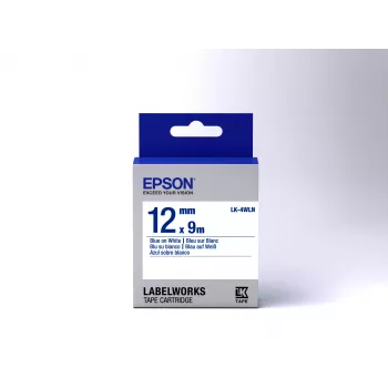 Epson labelcartridge Standard LK-4WLN blauw/wit 12mm (9m)