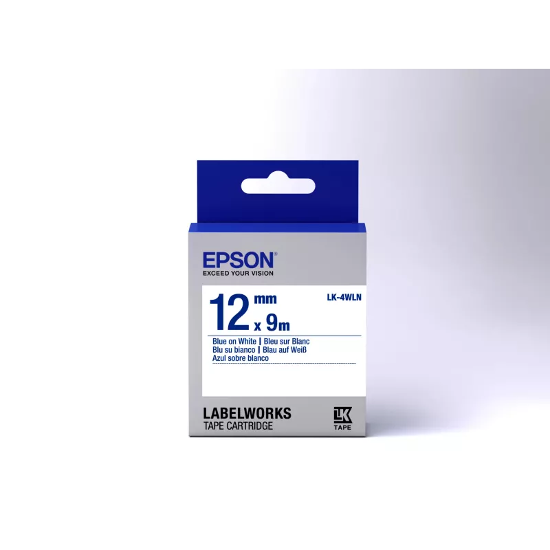 Epson labelcartridge Standard LK-4WLN blauw/wit 12mm (9m)