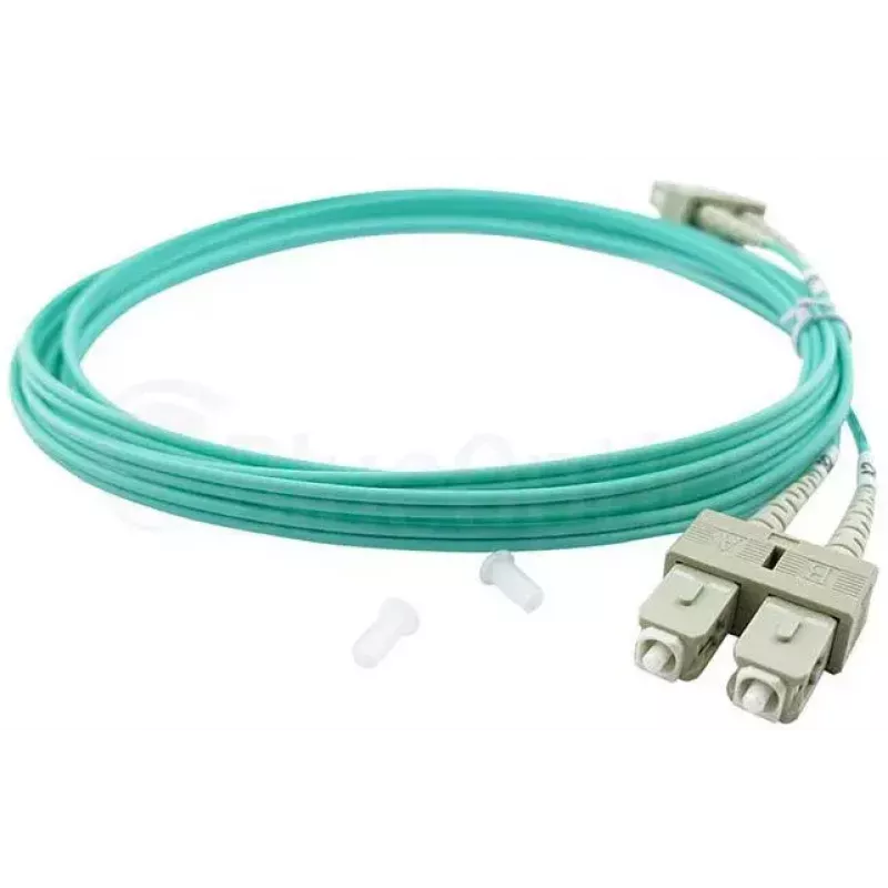 BlueOptics LC-SC multimode OM3 duplex glasvezel patchkabel, LC-UPC/SC-UPC, 5 m, beige (compatibel met Corning 055702K512000005M)