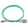 BlueOptics LC-SC multimode OM3 duplex glasvezel patchkabel, LC-UPC/SC-UPC, 5 m, beige (compatibel met Corning 055702K512000005M)