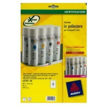 Printeretiket Avery L4776-20 wit
