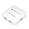 Techly USB 3.0 Super Speed hub 4 poorten wit IUSB3-HUB4-WH, USB 3.2 Gen 1 (3.1 Gen 1) Type-A, 5000 Mbit/s, wit, 0,8 m, CE, RoHS, USB 2.0 USB 1.1