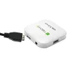 Techly USB 3.0 Super Speed hub 4 poorten wit IUSB3-HUB4-WH, USB 3.2 Gen 1 (3.1 Gen 1) Type-A, 5000 Mbit/s, wit, 0,8 m, CE, RoHS, USB 2.0 USB 1.1