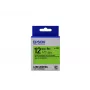Epson labelcartridge Fluorescent LK-4GBF zwart/groen 12mm (9m)