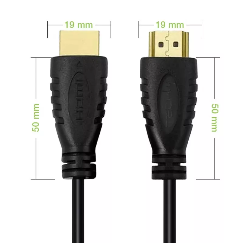 Techly HDMI 2.0 kabel A/A M/M 3m zwart ICOC HDMI2-4-030