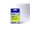 Epson labelcartridge Fluorescent LK-4YBF zwart/geel 12mm (9m)