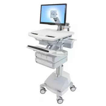 Multimediawagen Ergotron StyleView aluminiumgrijs wit