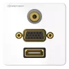 Aansluitdoos HDMI VGA 3,5 mm Kindermann 7456000586