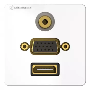 Aansluitdoos HDMI VGA 3,5 mm Kindermann 7456000586