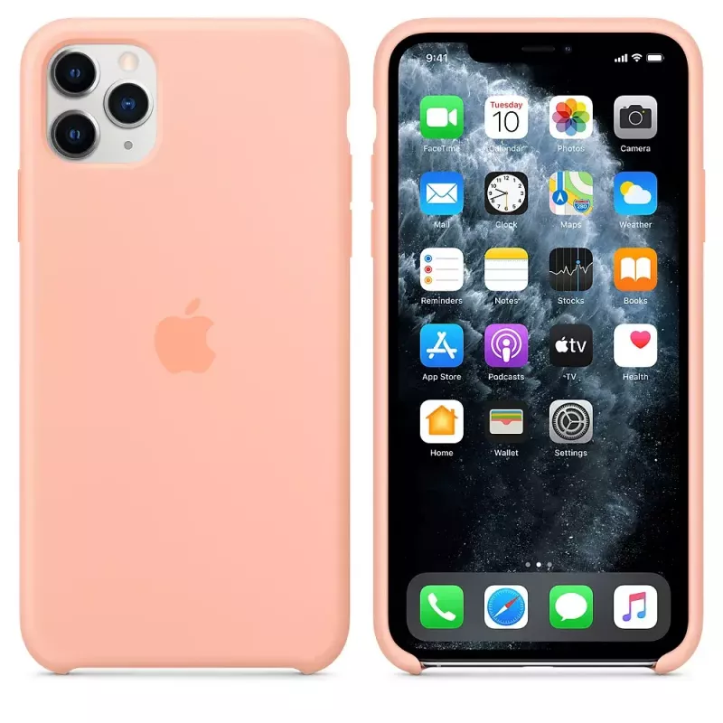 Siliconen hoes Apple iPhone 11 Pro Max Grapefruit cover