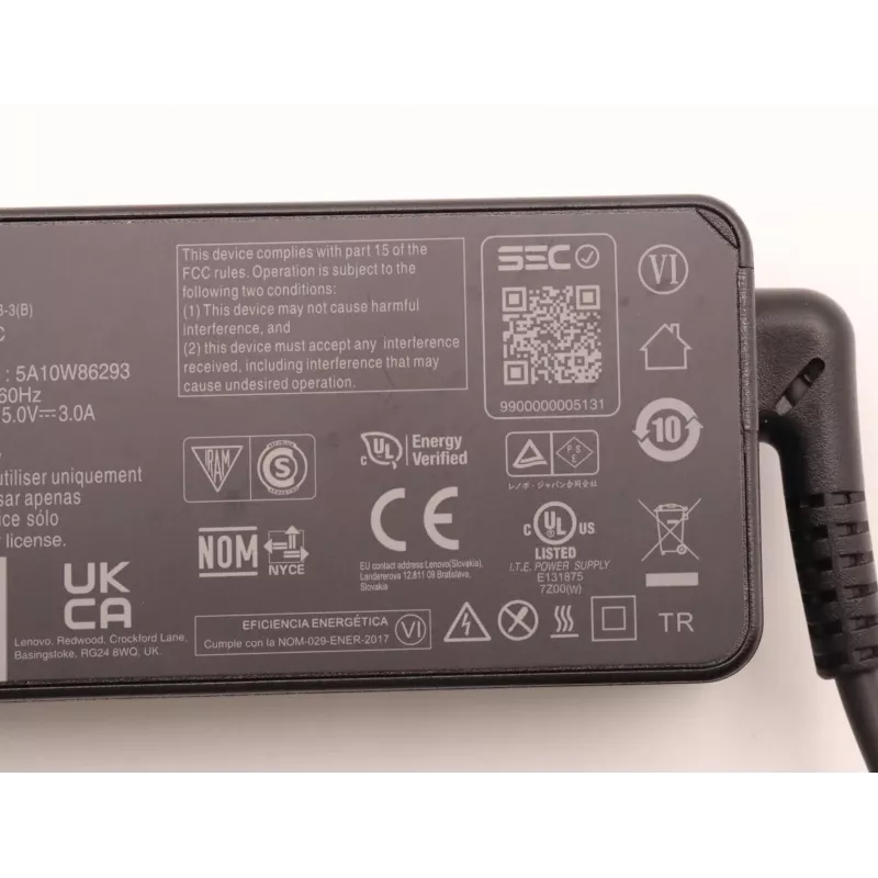 Lenovo 5A10W86293 voedingsadapter/inverter Indoor 45 W zwart