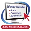 Zelfklevend etiket rond Avery L6019REV-25