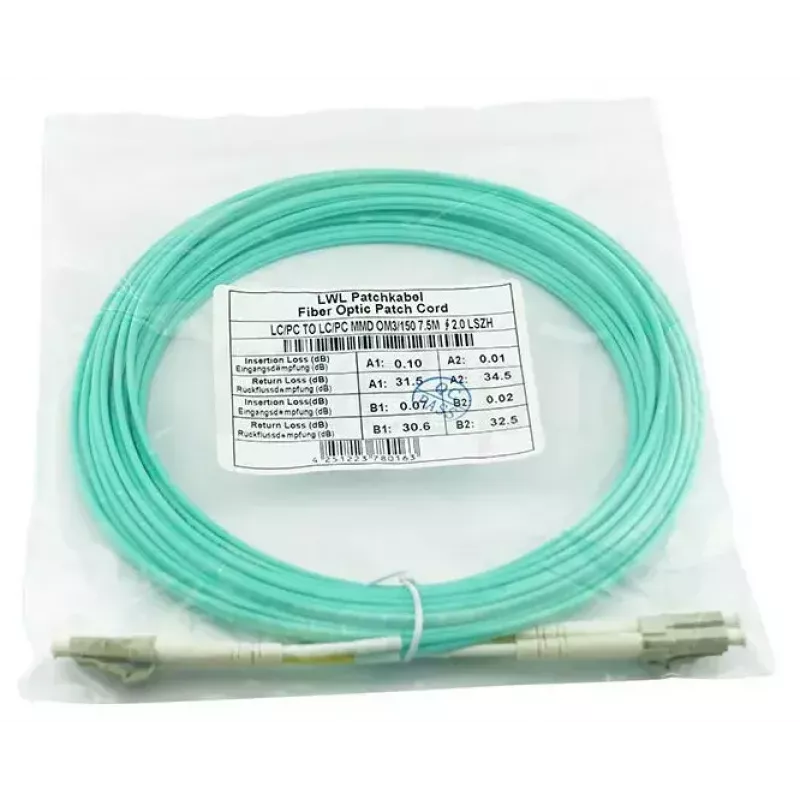 BlueOptics BK839A InfiniBand-glasvezelkabel 2 m LC aqua OM3