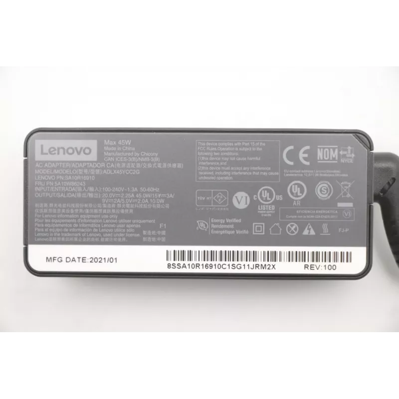 Lenovo 5A10W86243 voeding binnen 45 W zwart