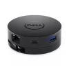 DELL Mobile Adapter DA300 bedraad USB 3.2 Gen 2 (3.1 Gen 2) Type-C zwart