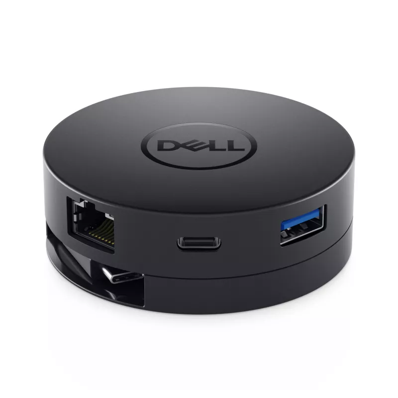 DELL Mobile Adapter DA300 bedraad USB 3.2 Gen 2 (3.1 Gen 2) Type-C zwart