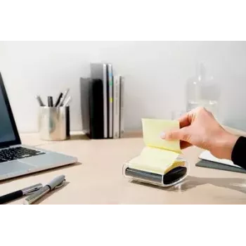 3M Post-it PRO-B1Y Z-Notes dispenser met 1 blok (90 vel), zwart/geel