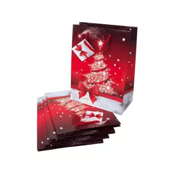 Papieren draagtas Sigel GT023 rood wit