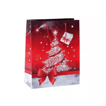 Papieren draagtas Sigel GT023 rood wit