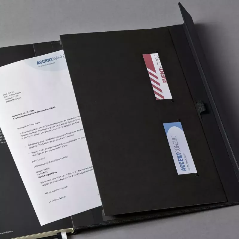 Schrijfnotitieboek Sigel CONCEPTUM 194 blad zwart