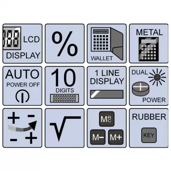 Basisrekenmachine Olympia LCD 1110 Pocket zwart
