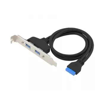Conceptronic EMRICK11B 19-polig bus naar dual-USB-A-bus USB 3.0-adapter