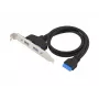 Conceptronic EMRICK11B 19-polig bus naar dual-USB-A-bus USB 3.0-adapter