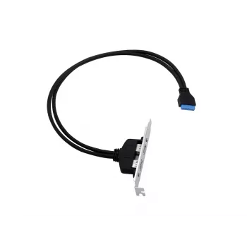Conceptronic EMRICK11B 19-polig bus naar dual-USB-A-bus USB 3.0-adapter
