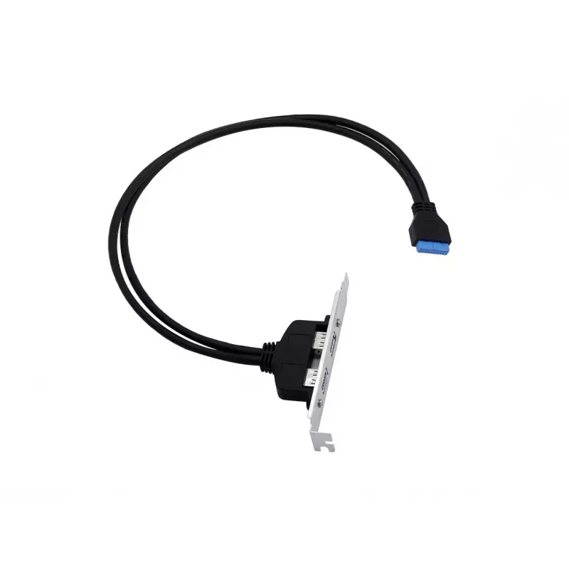 Conceptronic EMRICK11B 19-polig bus naar dual-USB-A-bus USB 3.0-adapter