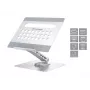 Conceptronic DONN27G, laptopstandaard, zilver, aluminium, 360°, USB 3.2 Gen 1 (3.1 Gen 1) Type-C, 5000 Mbit/s