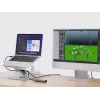 Conceptronic DONN27G, laptopstandaard, zilver, aluminium, 360°, USB 3.2 Gen 1 (3.1 Gen 1) Type-C, 5000 Mbit/s