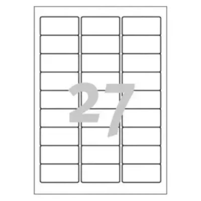 Printeretiketten Avery J4792-25 wit