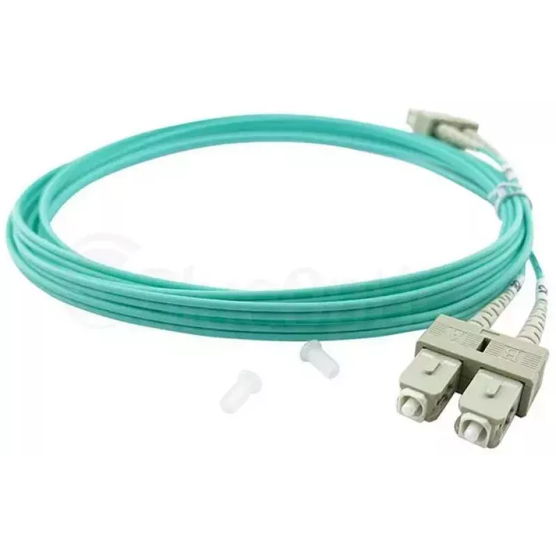 BlueOptics LC-SC multimode OM3 duplex glasvezel patchkabel, LC-UPC/SC-UPC, 10 m, beige (compatibel met Corning 055702T512000010M)