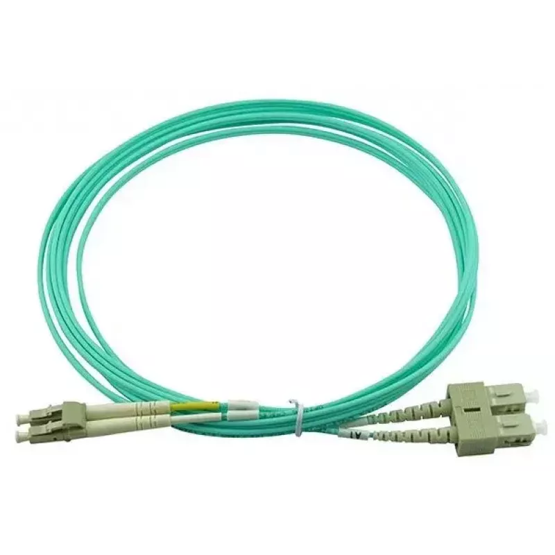 BlueOptics LC-SC multimode OM3 duplex glasvezel patchkabel, LC-UPC/SC-UPC, 10 m, beige (compatibel met Corning 055702T512000010M)