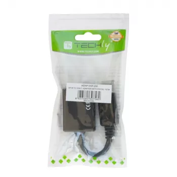 Techly DisplayPort DP naar VGA-adapter M F IADAP DSP-250, 0,07 m, DisplayPort, 2 x VGA (D-Sub), male, female, 1920 x 1200 pixel