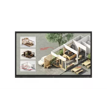 LG CreateBoard Standard interactief whiteboard 190,5 cm (75 inch) 3840 x 2160 pixel touchscreen zwart
