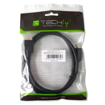 Techly ICOC HDMI2-4-020T HDMI-kabel 2 m HDMI Type-A (standaard) zwart