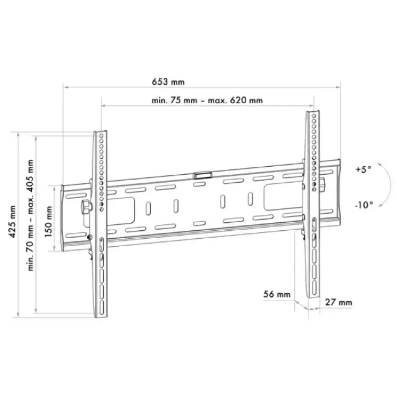 Mastmontagebeugel Schwaiger LWHT7050 513 zwart