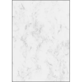 Marmorpapier Sigel DP371 100 vel grijs wit 90 g/m²