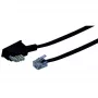 Kabel RJ-11 Schwaiger 10m TAE-N zwart