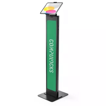 Multimedia-standaard Compulocks Universal Tablet Cling Brandable vloerstandaard zwart