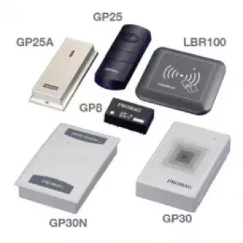 RFID-lezer Promag GP20 125 kHz EM4102 — 125 kHz EM4102 naderingslezer, seriële interface