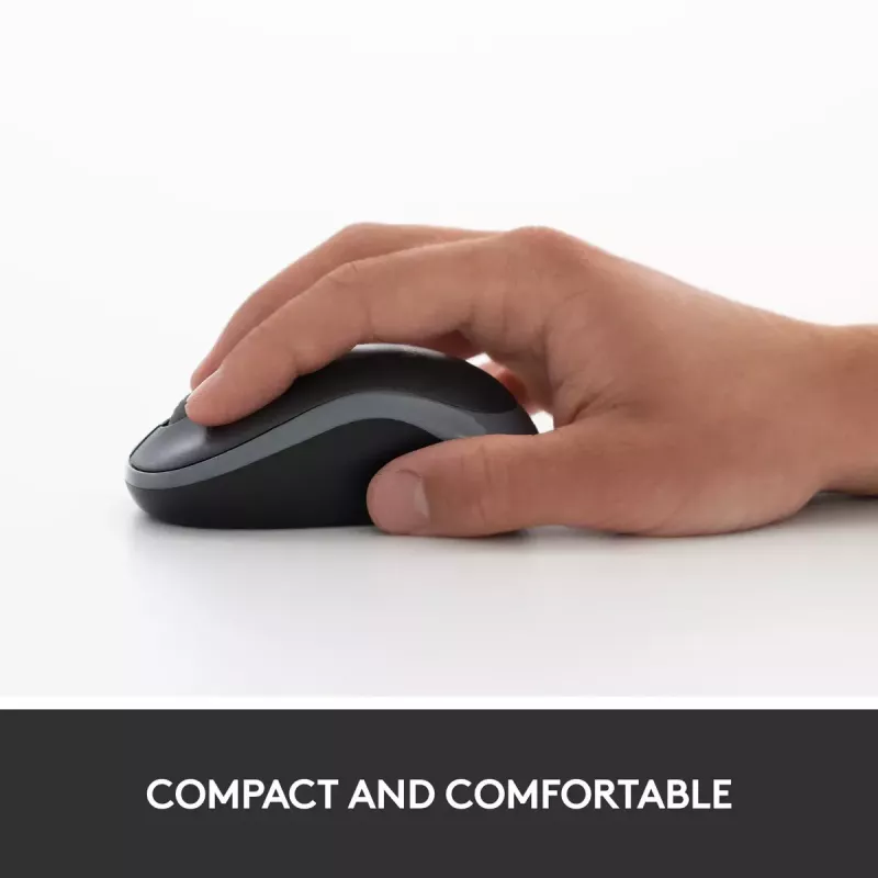 Muis Logitech M185 Swift Wireless grijs
