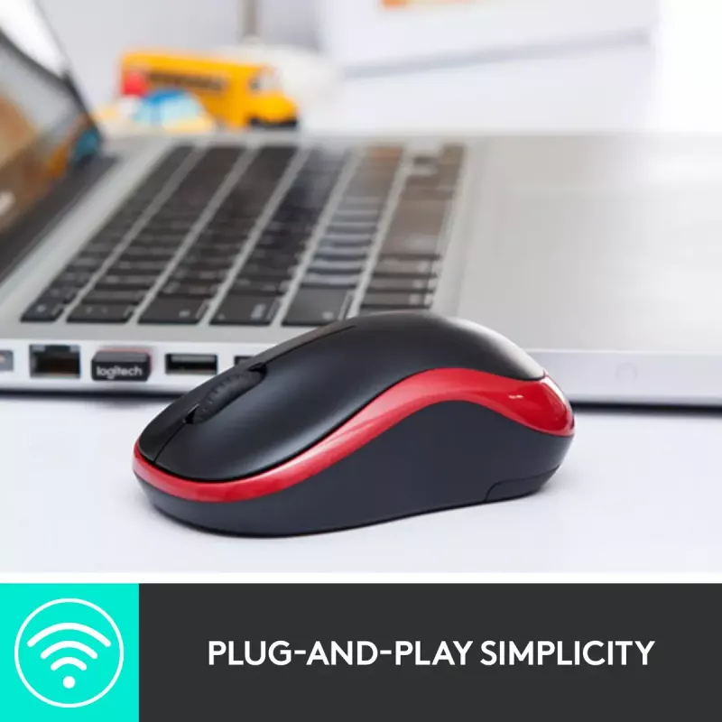 Muis Logitech M185 Swift Wireless grijs