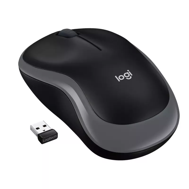 Muis Logitech M185 Swift Wireless grijs